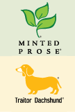 Minted Prose / Traitor Dachshund Logo