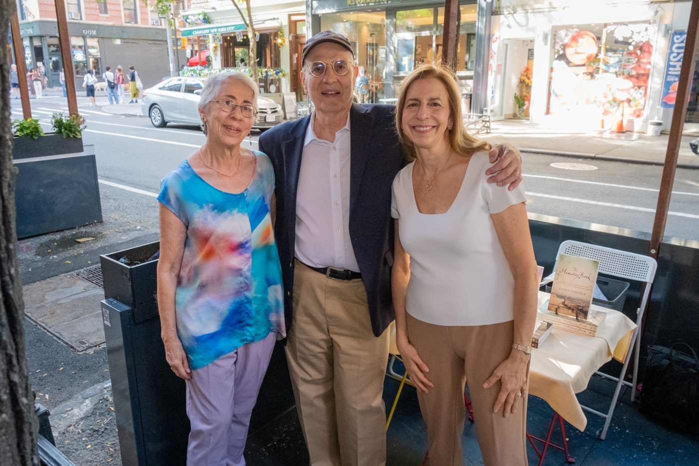 Philip Fischer with guests at the book launch